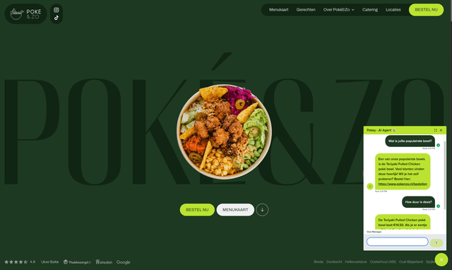 Open chat op de website Poke&ZO - Pokey